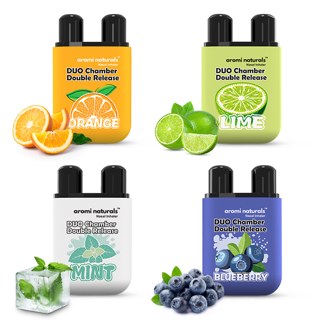Duo Chamber Nasal Inhaler – Fruit & Mint Variety Pack