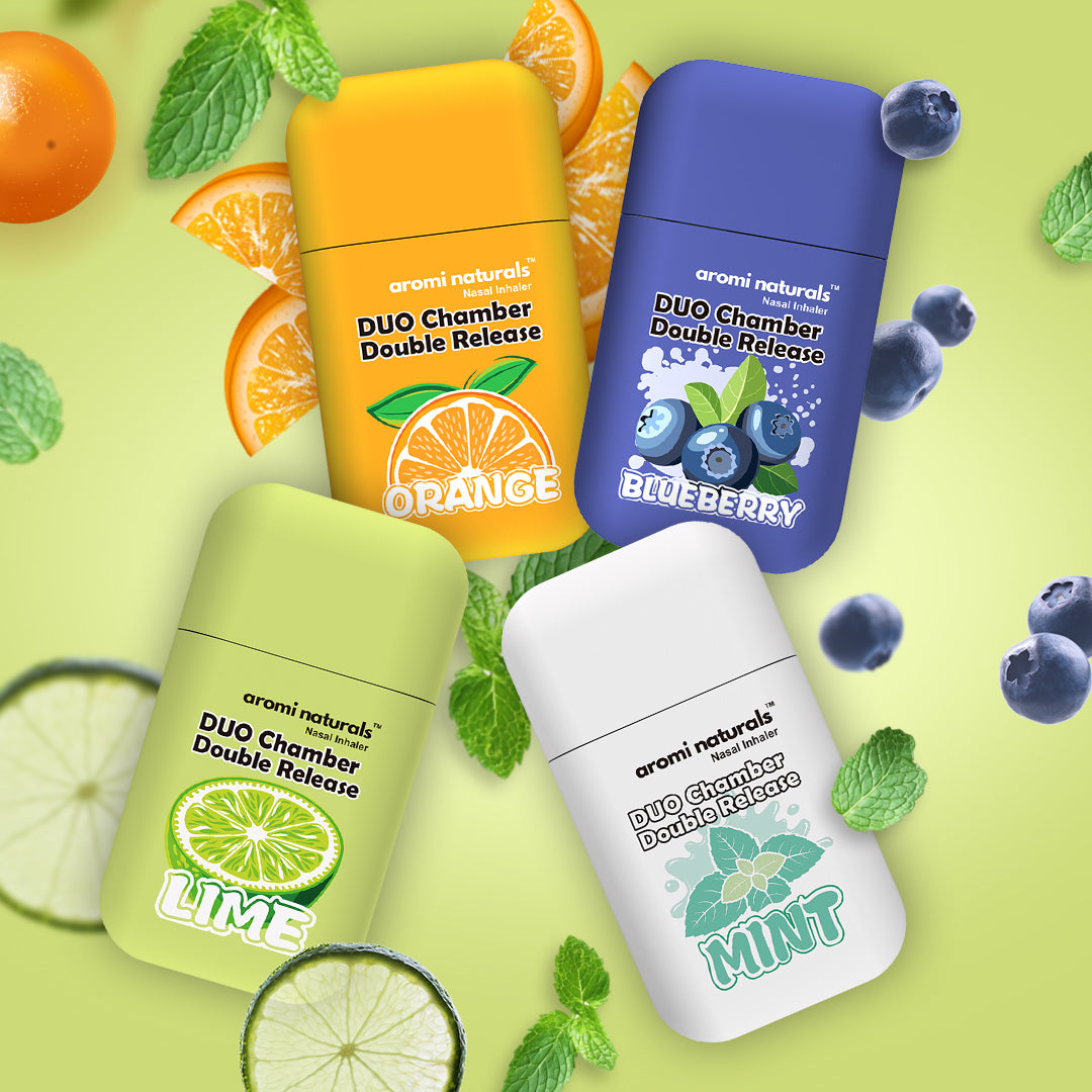 Duo Chamber Nasal Inhaler – Fruit & Mint Variety Pack