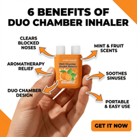 Fruit & Mint Variety 4 Pack - Instant Congestion Relief - Aromi Naturals