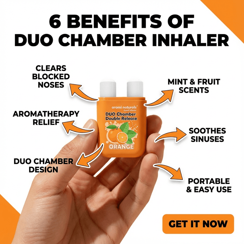 Fruit & Mint Variety 4 Pack - Instant Congestion Relief - Aromi Naturals